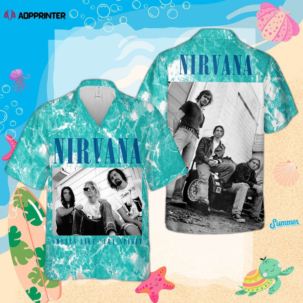 Nirvana Merch Art Awesome Cuban Shirt Premium Hawaiian Shirt HW0601