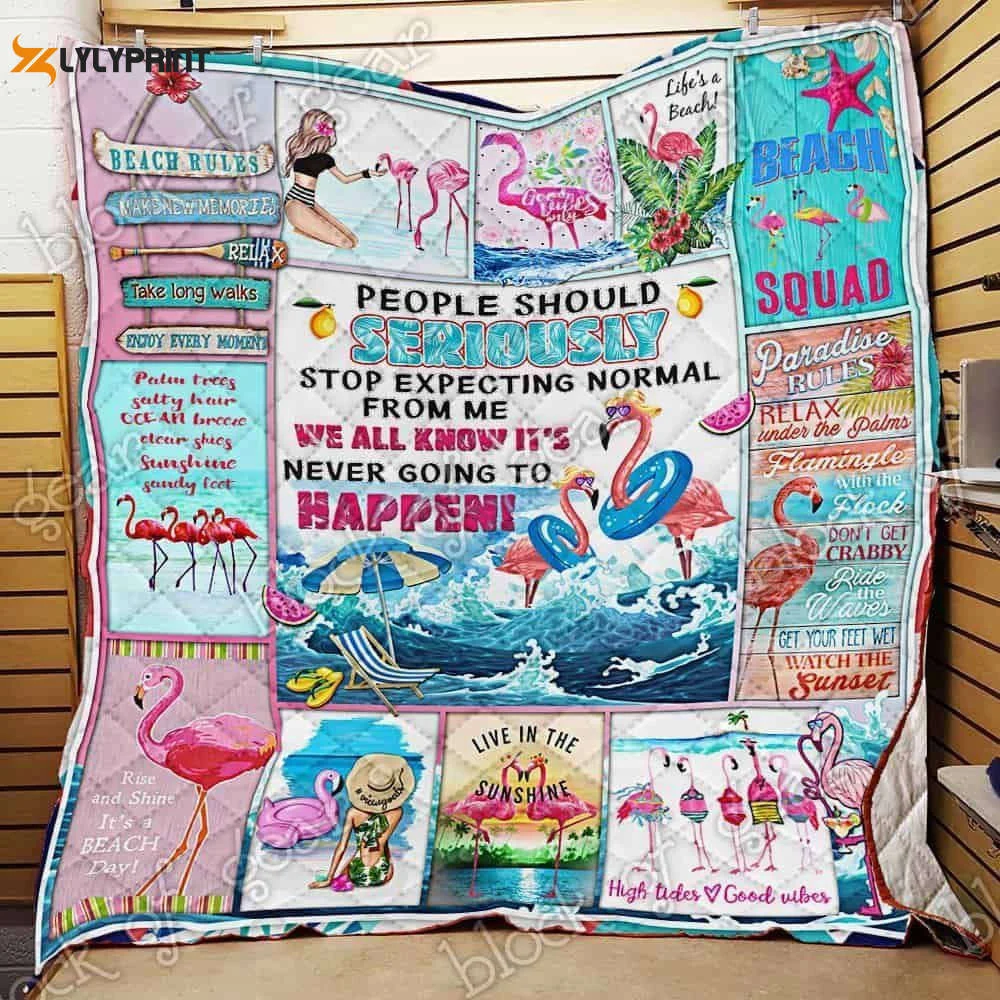 It's A Beach Day 3D Customized Quilt , Soft Quilt, King Size, All Season Cozy Quilt QB0901