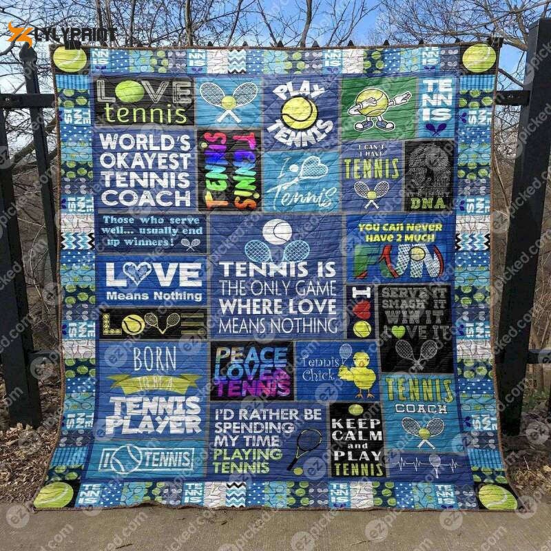 Born To Be A Tennis Player 3D Customized Quilt , Soft Quilt, King Size, All Season Cozy Quilt QB0901