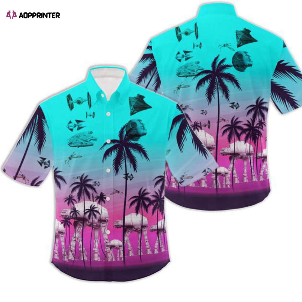 Star Wars Hawaiian Button Down Shirt, Star Wars Hawaii Tee HW0601