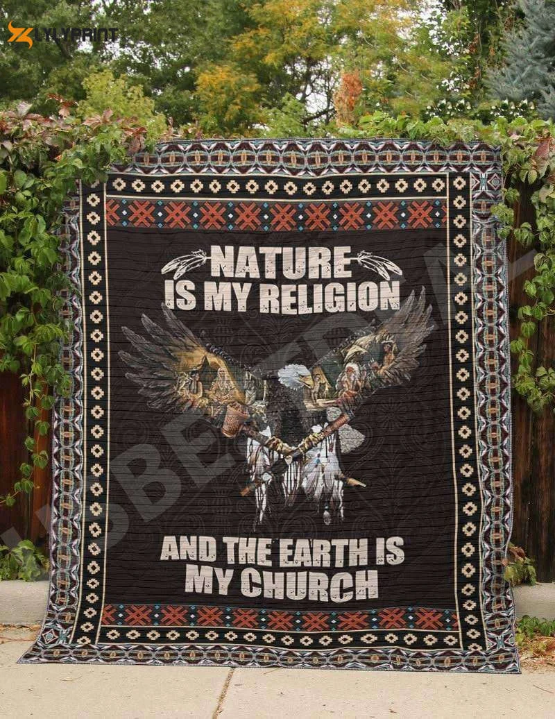 Native 3D Customized Quilt , Soft Quilt, King Size, All Season Cozy Quilt QB0901