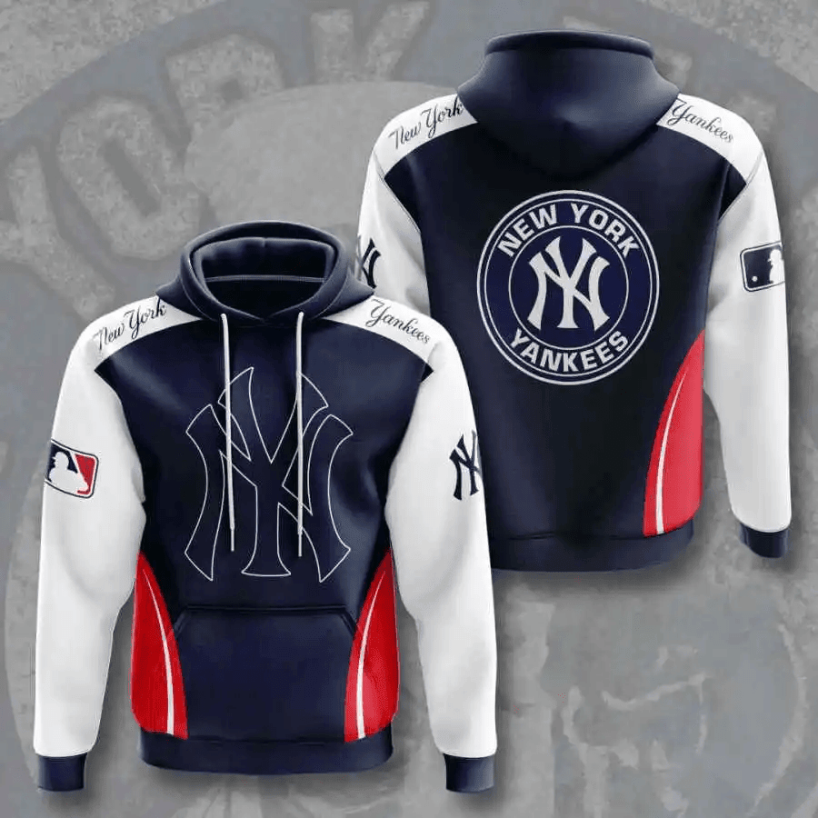 New York Yankees All Over Print Hoodie – 3D AOP Shirt USA Sports Baseball Gear HZ0501