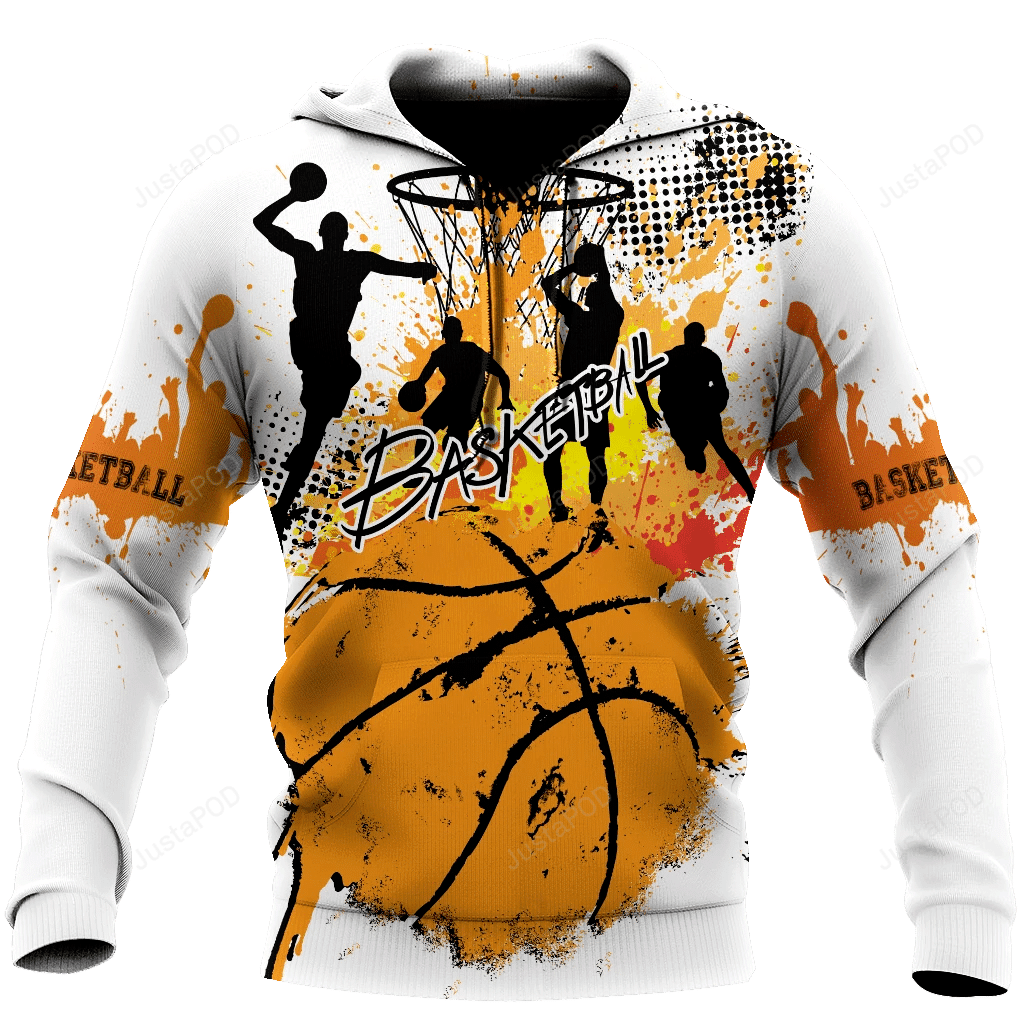 Basketball 3D All Over Printed Hoodie, Zip- Up Hoodie HZ0501