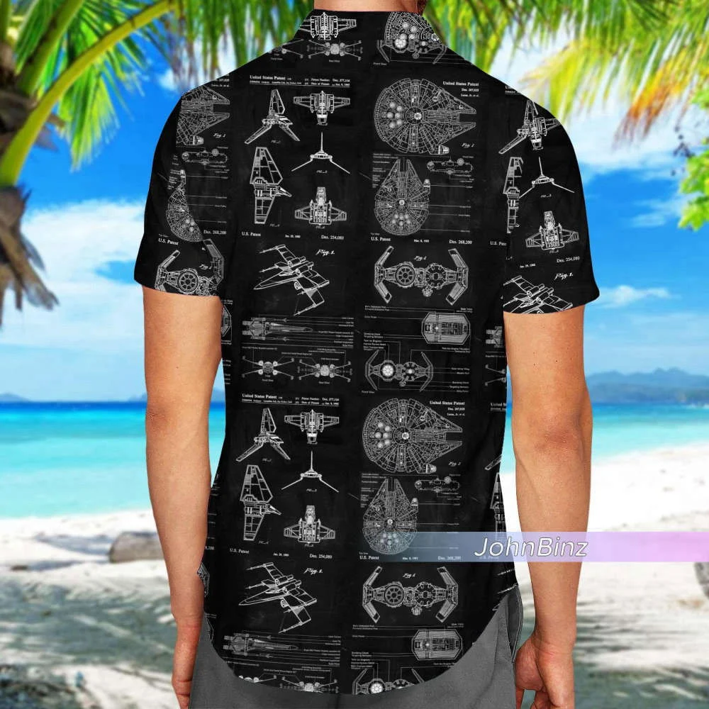 Star Wars Shirt, Star Wars Hawaiian Shirt, Star Wars Button Down Shirt Black, Star Wars Shorts Men, Gifts For Husband, Unisex S-5XL Adult HW0601