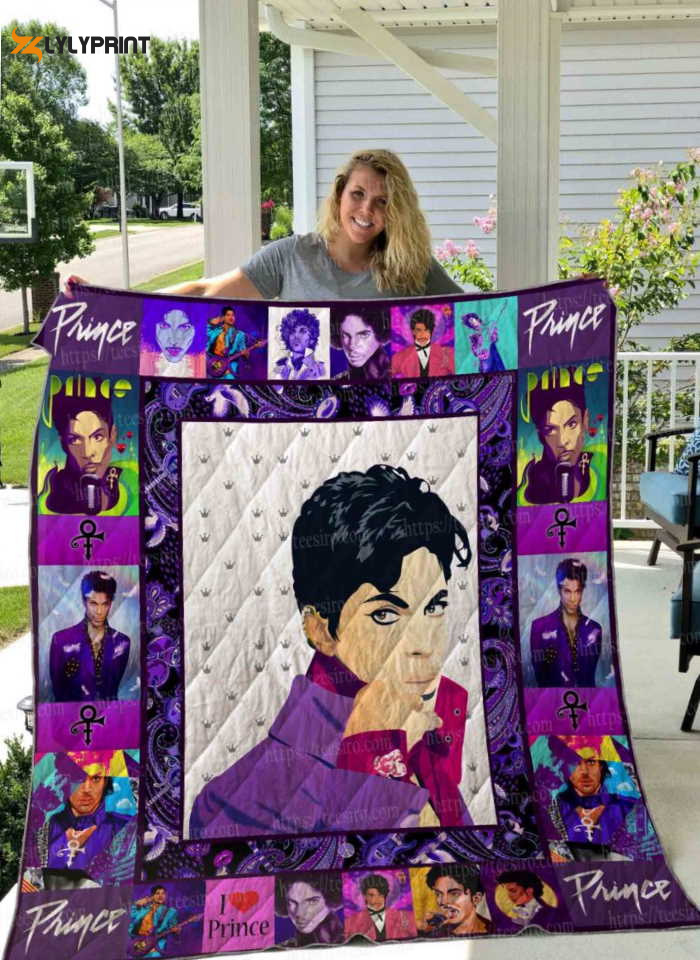 Prince Quilt Blanket For Fans Home Decor Gift m2 ,  Soft Quilt, King Size, All Season Cozy Quilt QB0901