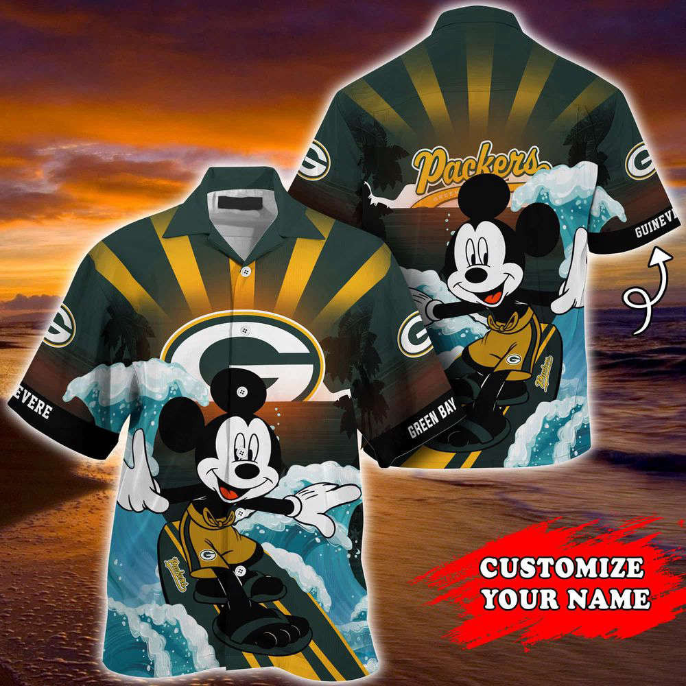 Green Bay Packers NFL-Summer Customized Hawaii Shirt For Sports Fans HW0601