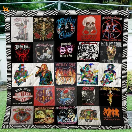 Motley Crue 1 Quilt Blanket For Fans Home Decor Gift , Soft Quilt, King Size, All Season Cozy Quilt QB0901