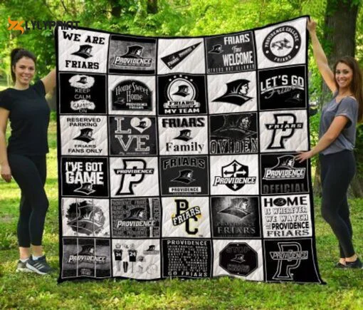 Providence Friars Quilt Blanket For Fans Home Decor Gift For Fans Home Decor Gift 2d , Soft Quilt, King Size, All Season Cozy Quilt QB0901