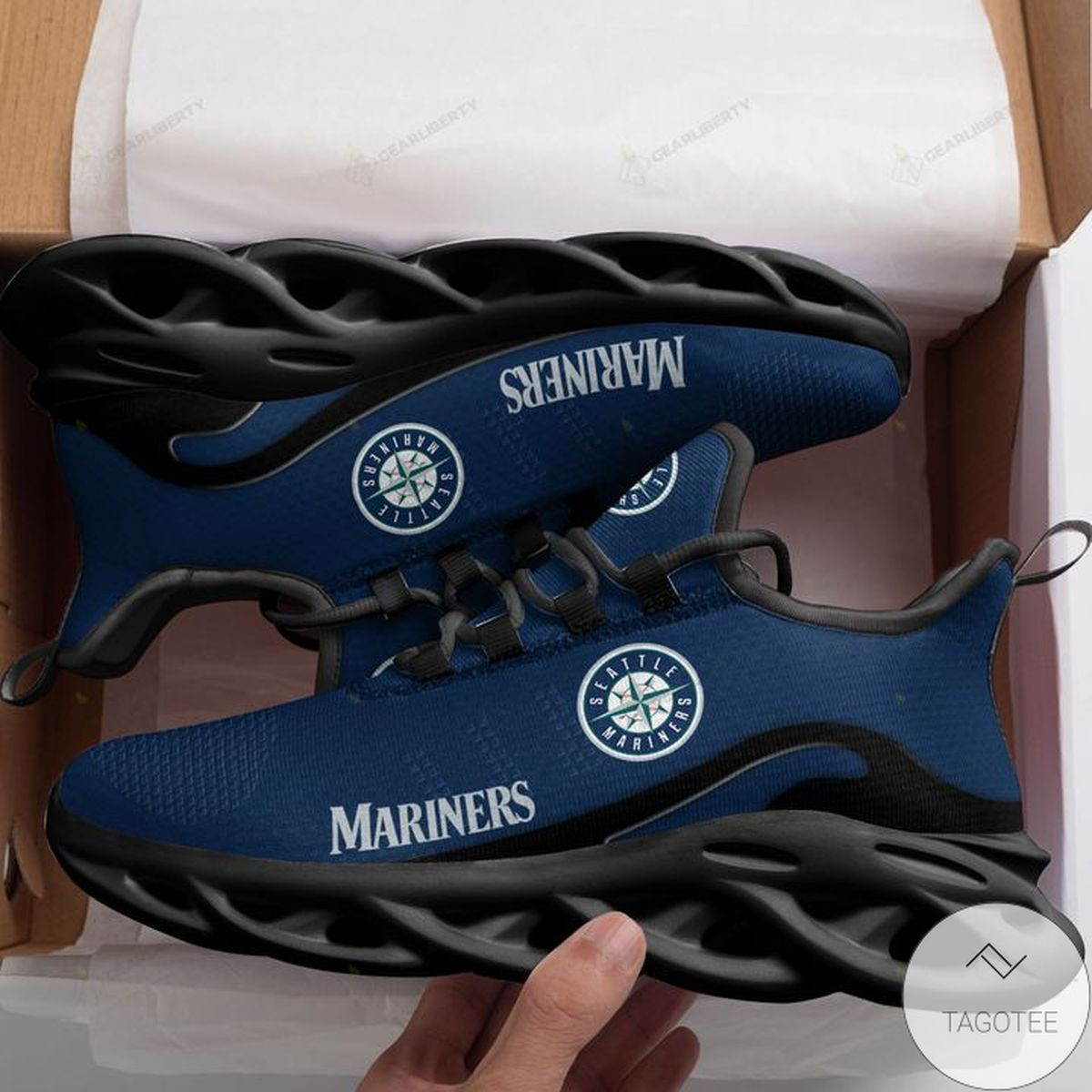 Custom MLB Seattle Mariners Max Soul Shoes V4 Store MS0601