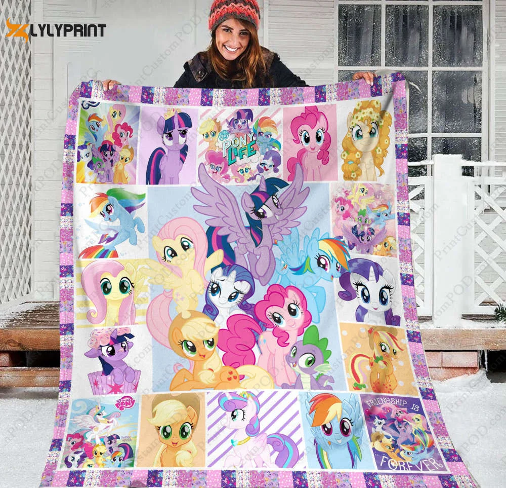 My Little Pony 1 Quilt Blanket For Fans Home Decor Gift , Soft Quilt, King Size, All Season Cozy Quilt QB0901