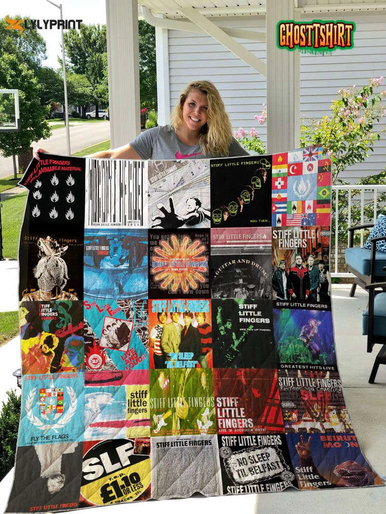 Stiff Little Fingers Quilt Blanket For Fans Home Decor Gift , Soft Quilt, King Size, All Season Cozy Quilt QB0901