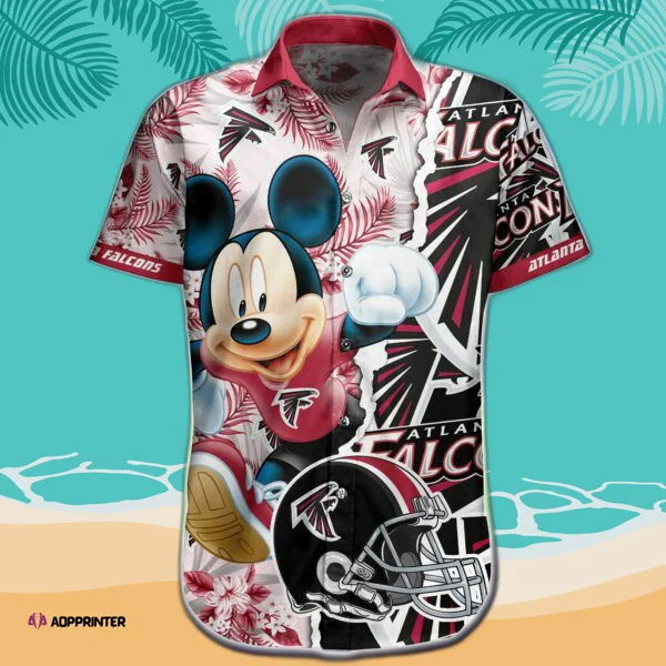 NFL Atlanta Falcons Hawaiian Shirt Short Mickey Summer HW0601
