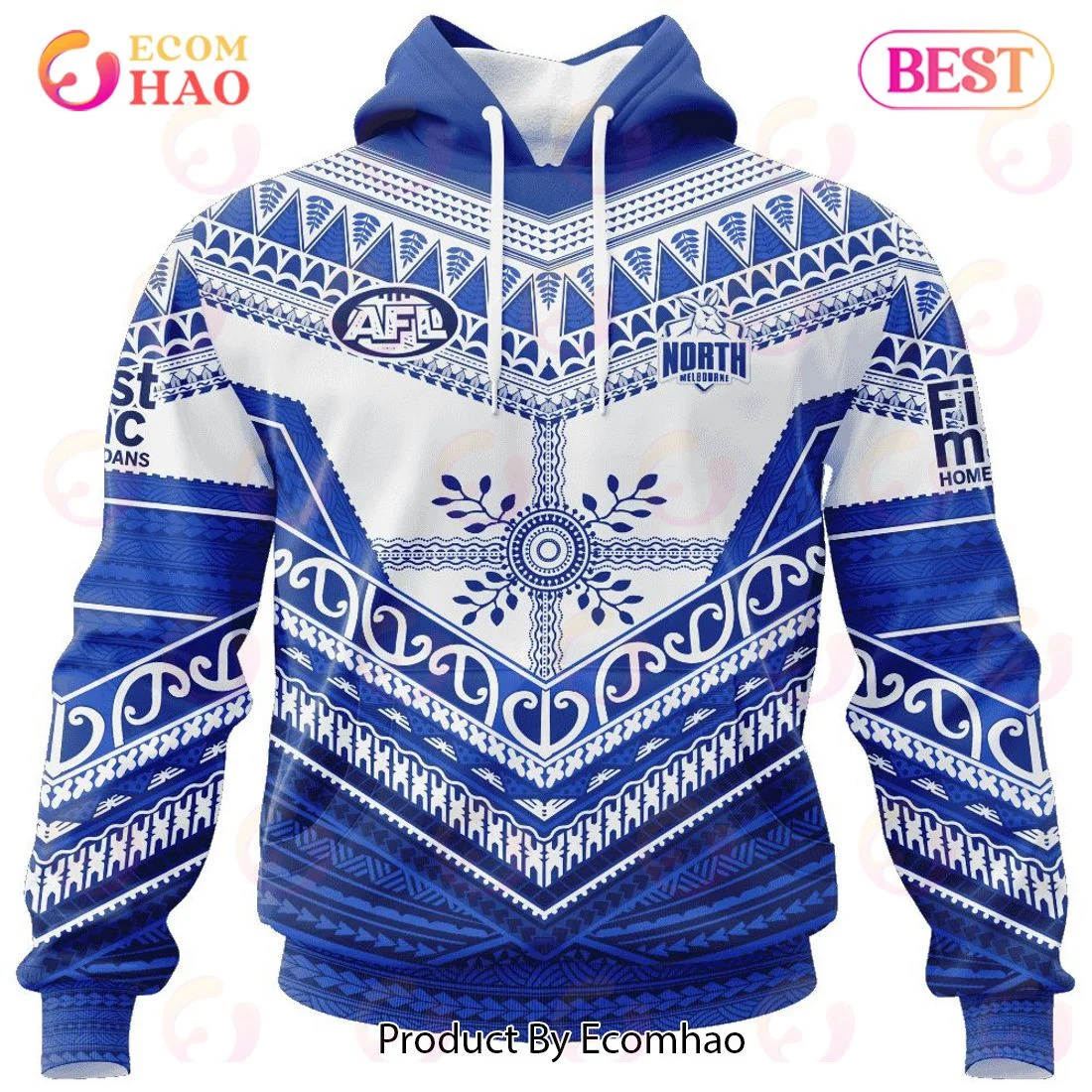 AFL North Melbourne Football Club Special Pasifika Design 3D Hoodie, Zip Hoodie, Man - Women, Warm, Premium Quality HZ0501